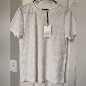CLOSET CLOSING | NWT Tara Jarmon | Dotted White T Shirt Top